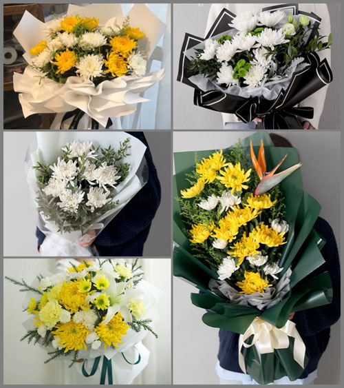 广东揭阳市普宁市大坝镇太兴村白事花束代送